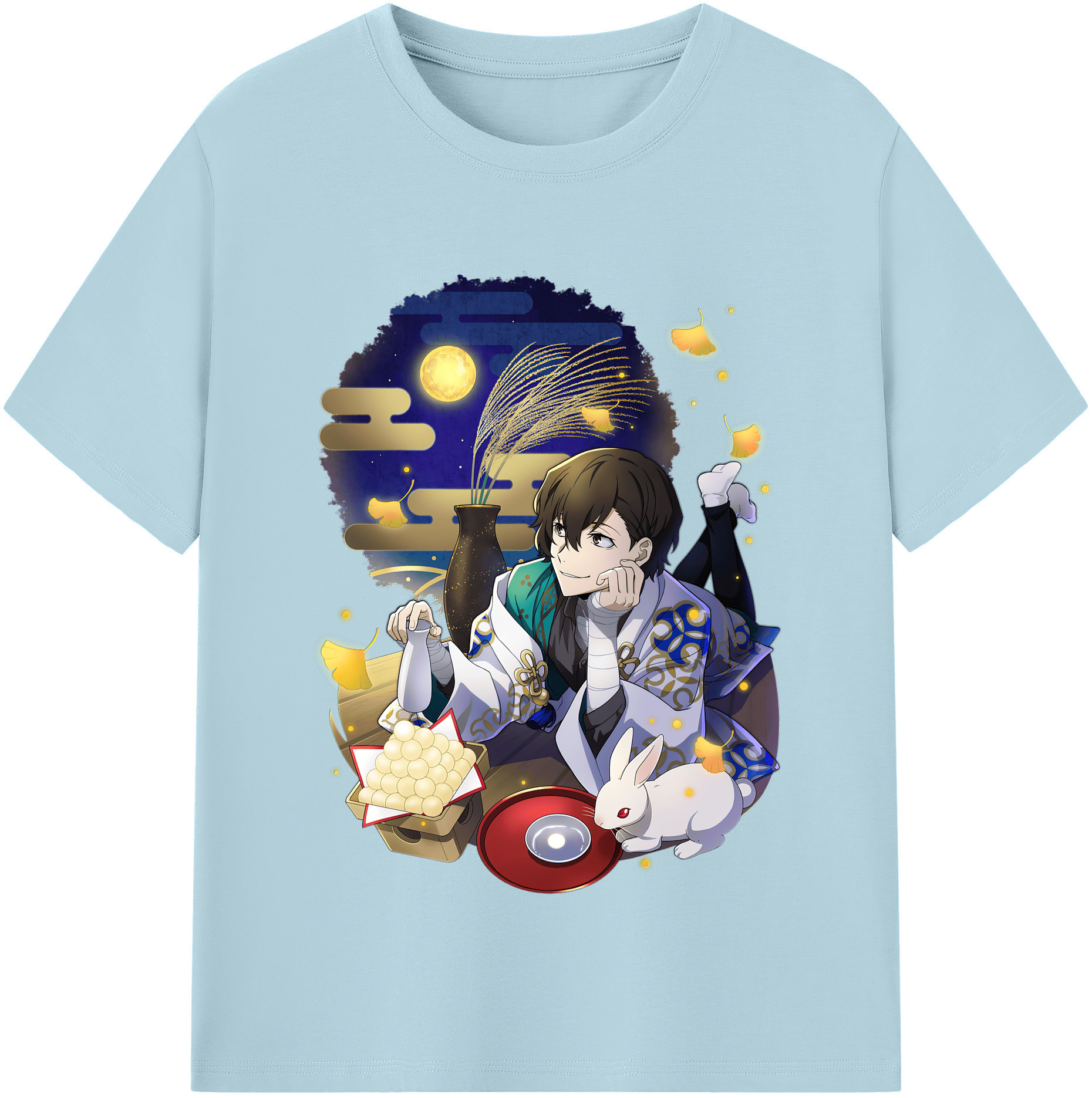 （画像用） 文豪ストレイドッグス Bungo Stray Dogs 綿100％半袖Tシャツ（フロントプリント）